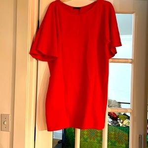 Zara size large unworn orange dress (slip on no zipper or buttons)